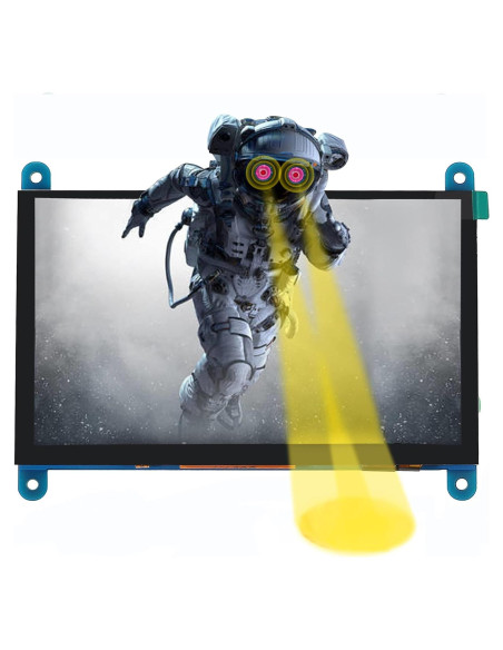 Pantalla Táctil 5" DORHEA HDMI 800x480 para Raspberry Pi