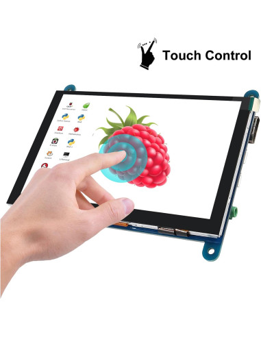 Pantalla Táctil 5" DORHEA HDMI 800x480 para Raspberry Pi