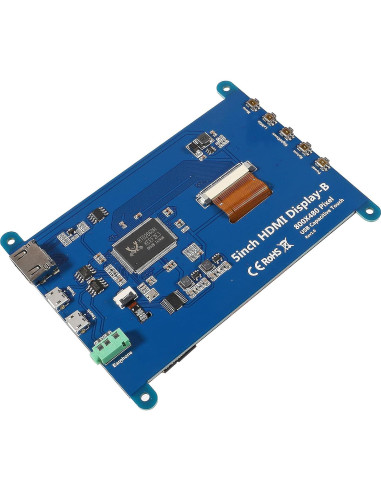 Pantalla Táctil 5" DORHEA HDMI 800x480 para Raspberry Pi