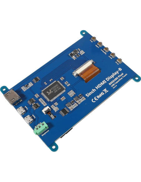 Pantalla Táctil 5" DORHEA HDMI 800x480 para Raspberry Pi
