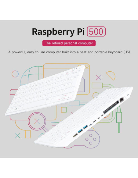 Kit Pantalla Táctil 10.1" Waveshare para Raspberry Pi 500