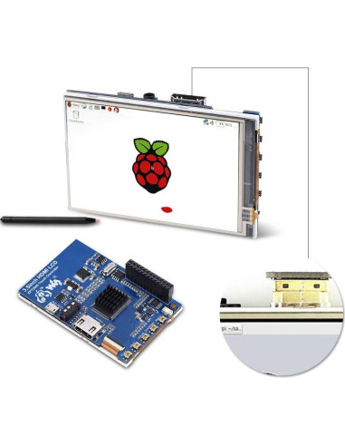 Monitor LCD 3.5" Zopsc IPS 1080P con Caja Acrílica