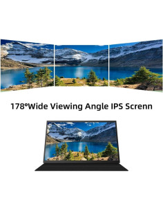 Monitor Portátil CUQI de 7" IPS 1024x600 HDMI para Raspberry Pi 2