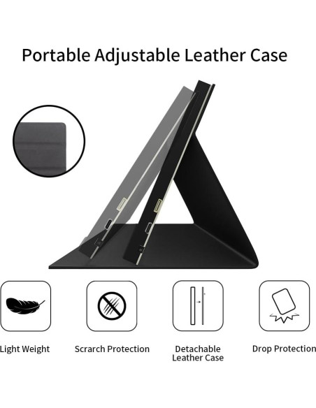 Monitor Portátil CUQI de 7" IPS 1024x600 HDMI para Raspberry Pi