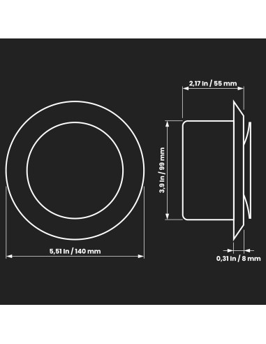 Difusor de Aire Ajustable Repa Market 14 cm Acero Antracita
