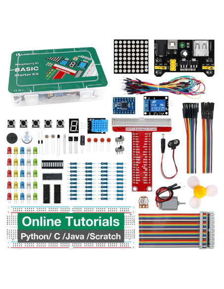 Kit de Inicio Básico LAFVIN para Raspberry Pi 400 - 35 componentes