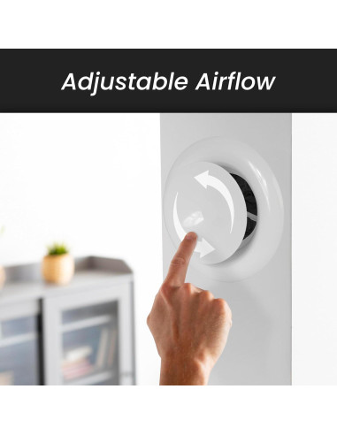 Difusor de Aire Ajustable Repa Market 14 cm Acero Antracita