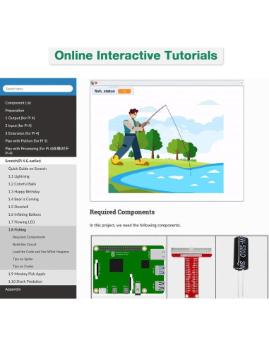 Kit de Inicio Básico LAFVIN para Raspberry Pi 400 - 35 componentes