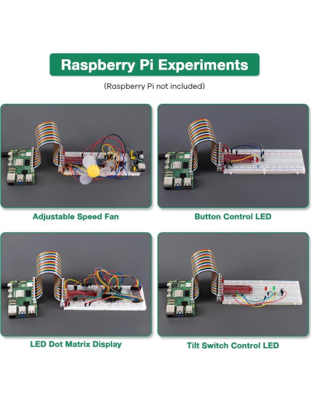 Kit de Inicio Básico LAFVIN para Raspberry Pi 400 - 35 componentes