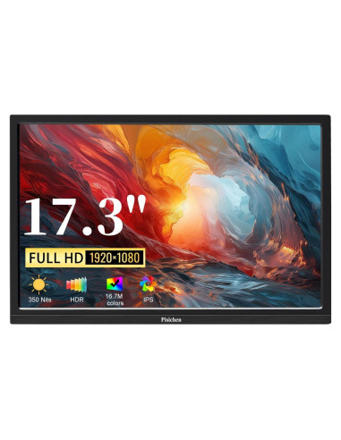 Monitor Portátil 17.3" FHD 1920x1080 IPS USB-C HDMI