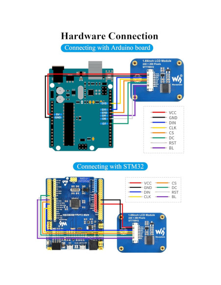 Módulo de Pantalla LCD 4.29 cm UeeKKoo ST7789V2 SPI