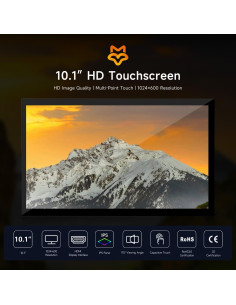 Monitor Táctil LUCKFOX 10.1" HDMI para Raspberry Pi 1024x600 2