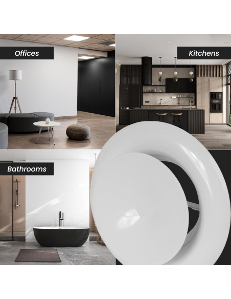 Difusor de Aire Ajustable Repa Market 14 cm Acero Antracita