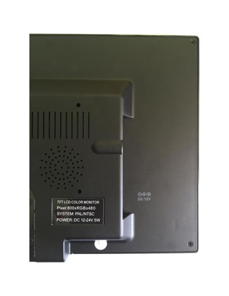 Monitor LCD TFT 7" PONPY HD 800x480 Táctil AV HDMI VGA