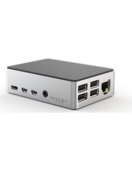 Caja para Raspberry Pi 4 Flirc de Aluminio Plata