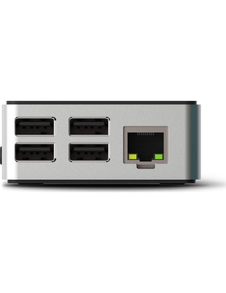 Caja para Raspberry Pi 4 Flirc de Aluminio Plata