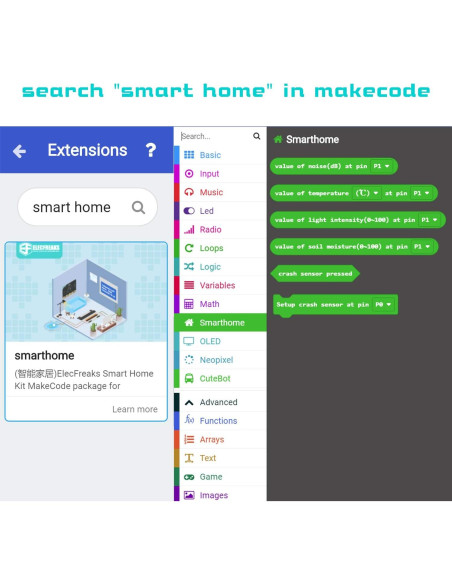 Kit de Hogar Inteligente Elecfreaks para Micro:bit - DIY
