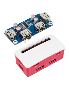 USB HUB HAT Waveshare para Raspberry Pi Zero 4 Puertos USB 2.0