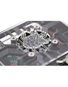 Estuche C4Labs Zebra Virtue para Raspberry Pi 4B/3B/2B - Negro 2