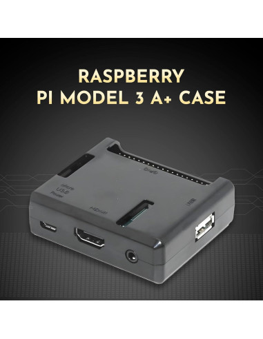 Funda Protectora Negra para Raspberry Pi A+ SB Components