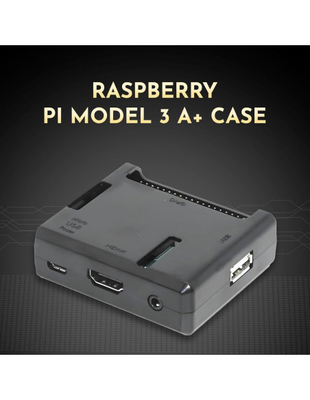 Funda Protectora Negra para Raspberry Pi A+ SB Components