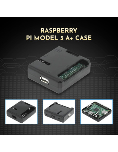 Funda Protectora Negra para Raspberry Pi A+ SB Components