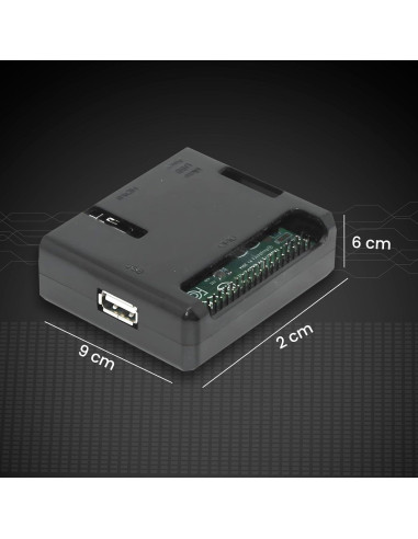 Funda Protectora Negra para Raspberry Pi A+ SB Components