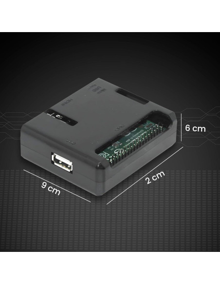Funda Protectora Negra para Raspberry Pi A+ SB Components