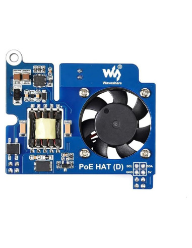 Power Over Ethernet HAT POE Tipo D Coolwell para Raspberry Pi 3B+/4B