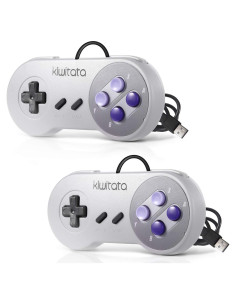 Controlador USB KIWITATA SNES 2X para Juegos Retro PC Mac