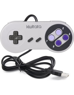 Controlador USB KIWITATA SNES 2X para Juegos Retro PC Mac 2