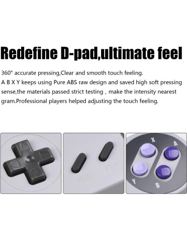 Controlador USB KIWITATA SNES 2X para Juegos Retro PC Mac