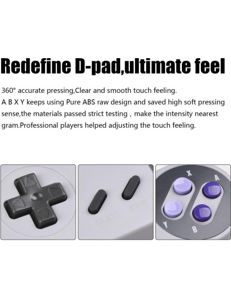 Controlador USB KIWITATA SNES 2X para Juegos Retro PC Mac