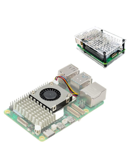 Enfriador Activo Vilros para Raspberry Pi 5 con Ventilador y Disipador