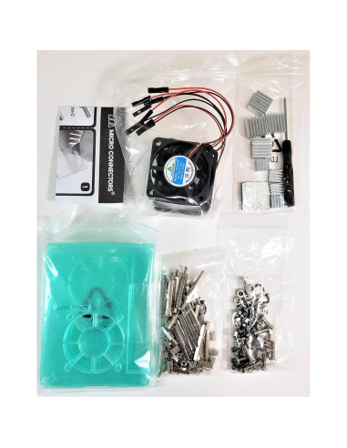 Estuche Acrílico Apilable 4 Capas para Raspberry Pi 5/4/3 - Transparente