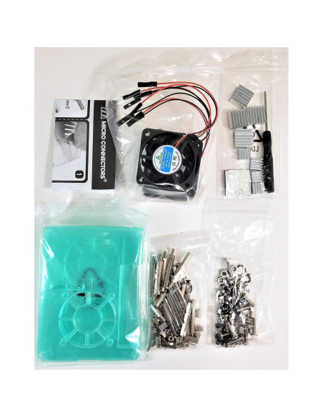 Estuche Acrílico Apilable 4 Capas para Raspberry Pi 5/4/3 - Transparente