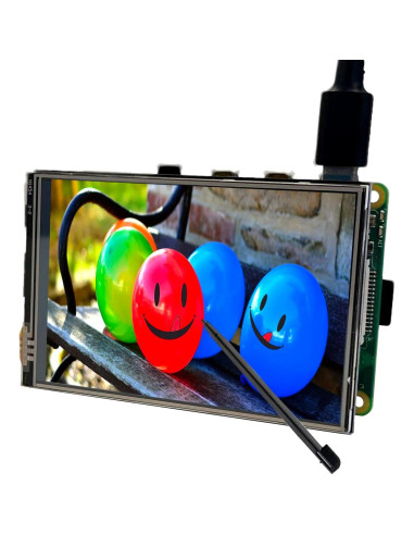 Pantalla Táctil SPI 3.5" OSOYOO para Raspberry Pi 3B/4 - 480x320