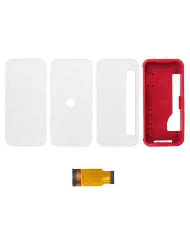 Caja Protectora Acxico para Raspberry Pi Zero V1.3 W - ABS Rojo y Blanco