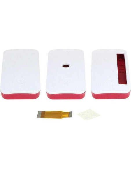 Caja Protectora Acxico para Raspberry Pi Zero V1.3 W - ABS Rojo y Blanco