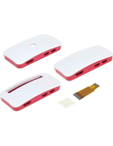 Caja Protectora Acxico para Raspberry Pi Zero V1.3 W - ABS Rojo y Blanco