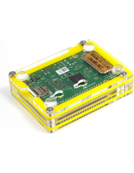 Funda C4 Labs Zebra Amarillo para Raspberry Pi 3 B+/2/B+