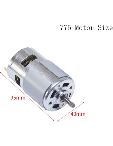 Motor de CC 12V 5500RPM BBQ Driver con Chuck y Soporte