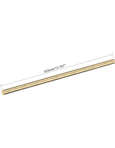 Barra Redonda de Latón uxcell 5mm x 350mm para Modelismo