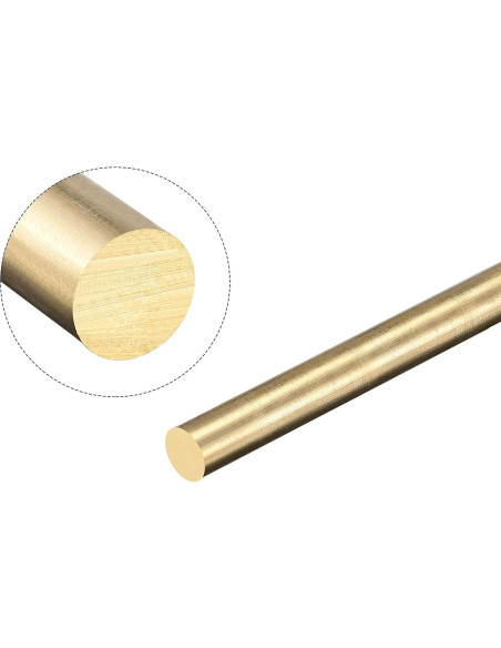 Barra Redonda de Latón uxcell 5mm x 350mm para Modelismo