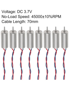 Motores sin núcleo 716 Coliao 3.7V 45000 RPM 7x16mm para dron 2