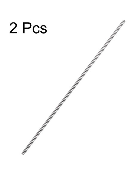 Barra Redonda Sólida de Acero Inoxidable 304 Uxcell 3mm x 300mm - 2pcs