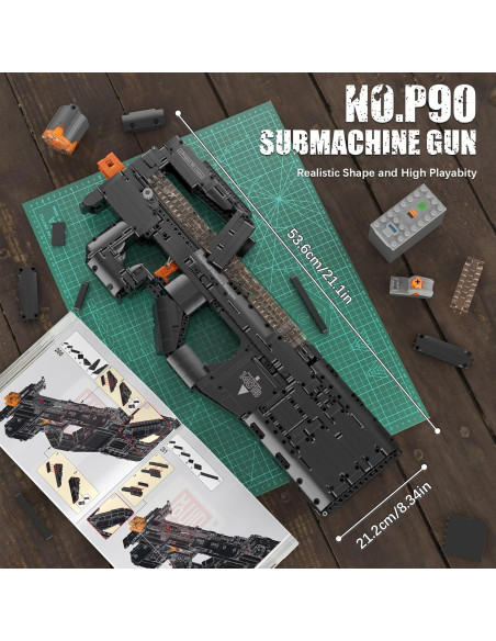 Set de Construcción Mould King P90 Submachine 1589 Piezas