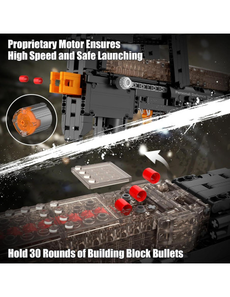 Set de Construcción Mould King P90 Submachine 1589 Piezas