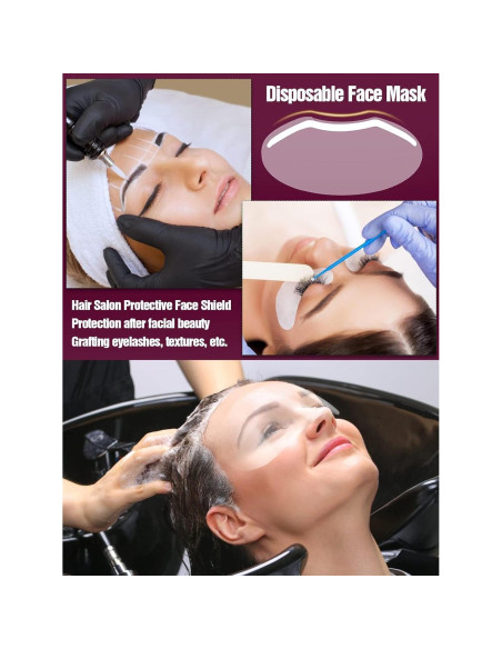 Visores Protectores de Ducha EBANKU 50 Pcs para Cejas