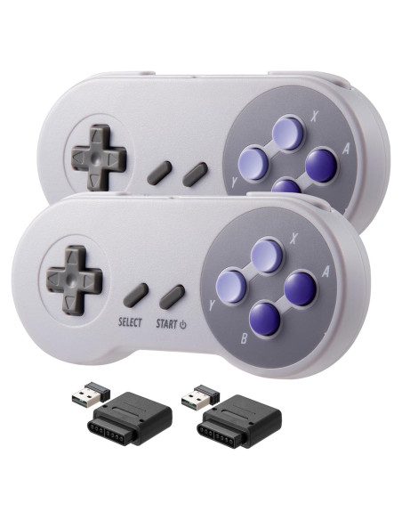 Controlador Inalámbrico Recargable KIWITATA para SNES y PC